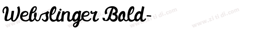 Webslinger Bold字体转换